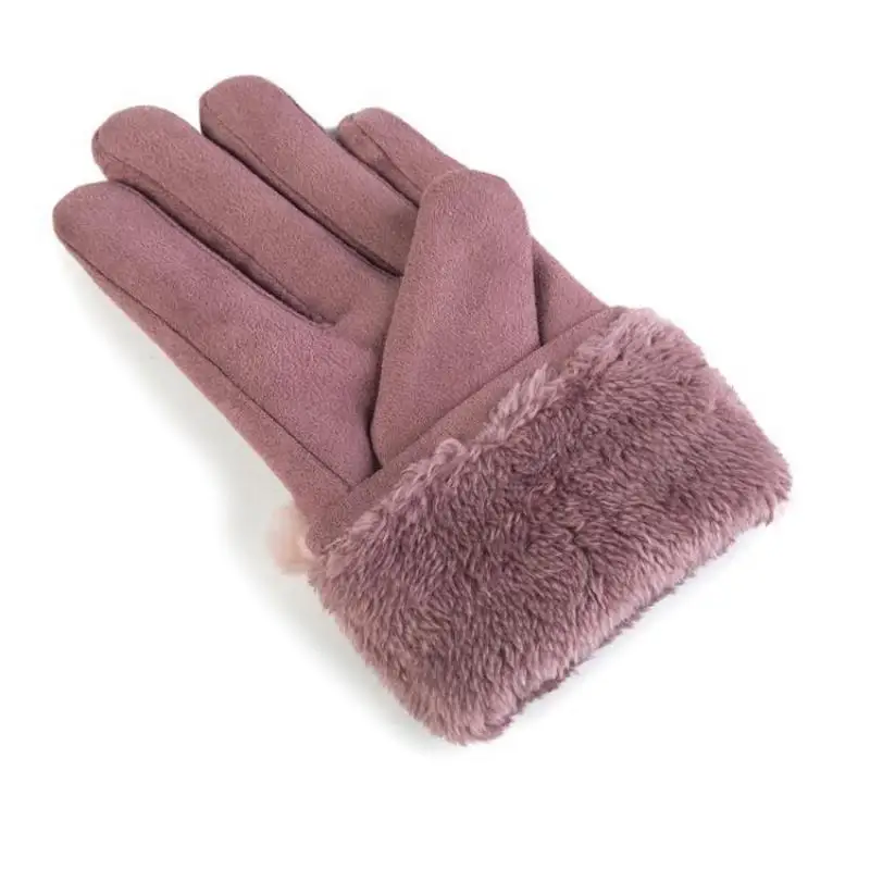 Guantes de invierno para mujer, de algodón, para viento y frío