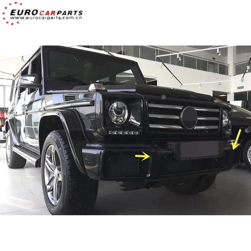 W463 G500 front bumper addon fit for g-class W463 G500 2016-2017year replace original into carbon fiber G500 bumper parts