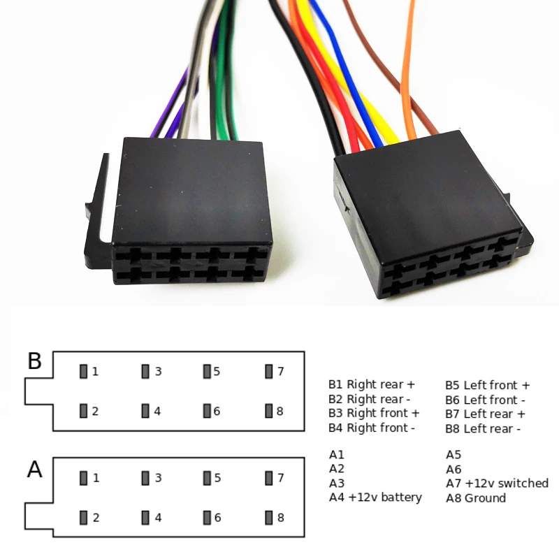 Adaptador Universal de arnés de cableado ISO a Hyundai Kia para Radio de coche, conector de Cable de enchufe ISO10487 para Accent Sonata Sportage Rio