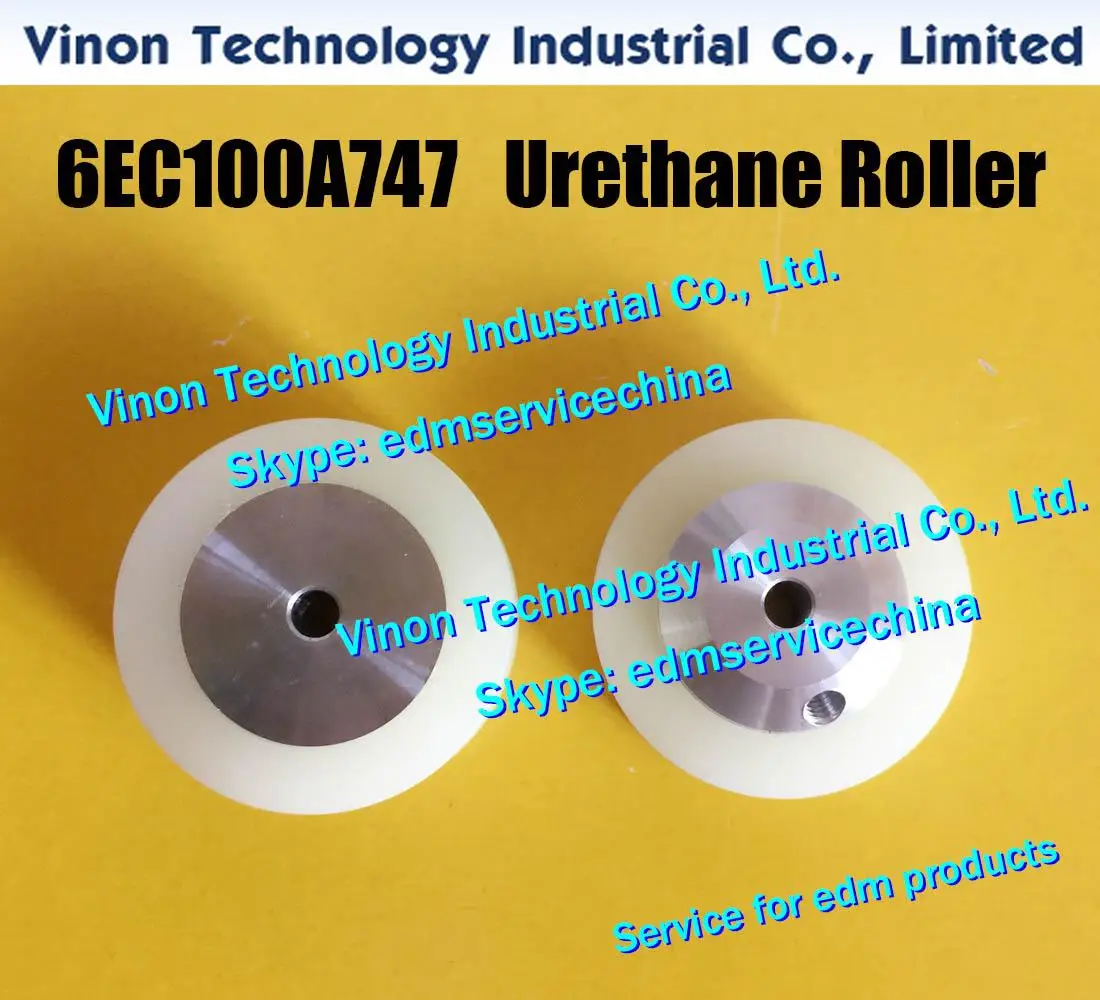 6EC100A747 Urethane Roller A401 for Upper head Ø33.5x11.5mm for Makino U series,EC32,EC64,EU64,SP43 6EC.100A.747, 33EC100A703=1