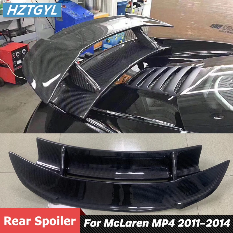 DM Style Carbon Fiber Rear Spoiler Trunk Wing For McLaren MP4-12C 650S 650C 2011-2014