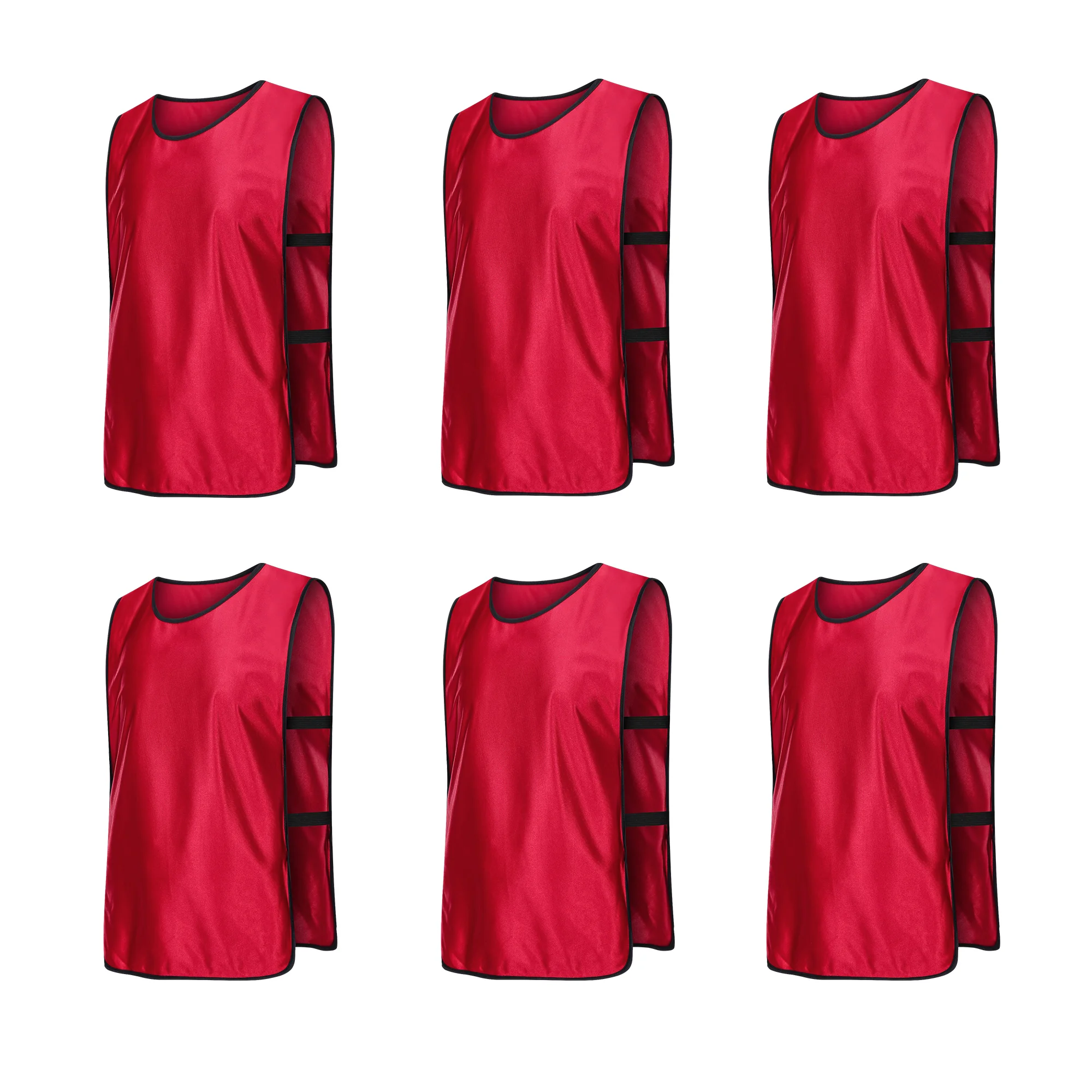 6 PCS Erwachsene Fußball Pinnies Schnell Trocknend Fußball Team Trikots Sport Fußball Team Training Nummeriert Lätzchen Praxis Sport Weste