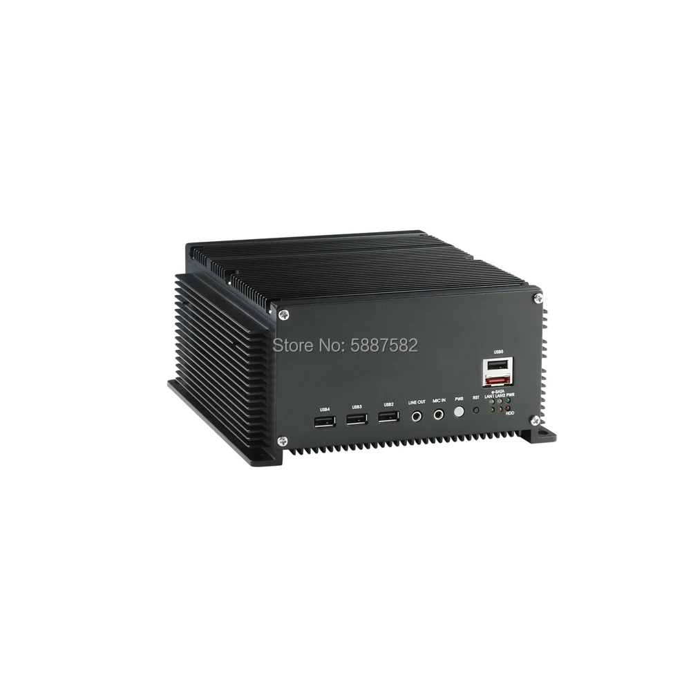 Intel Core Duo U2500 CPU Fanless Expansível Box PC com 2 * LAN/5USB/4COM/1PCI VGA IPC BOX windows XP