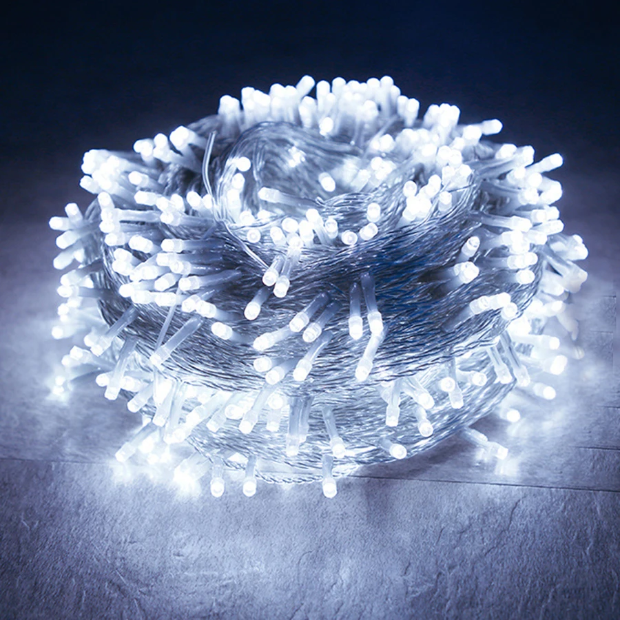 

Thrisdar 100M 2000 LED Christmas Fairy String Light 8 Modes Outdoor Waterproof String Light Wedding Garlands Party Holiday Light