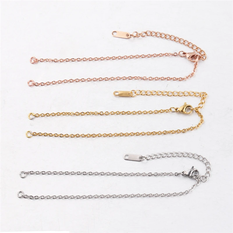 

5PCS/lot Stainless Steel Chain Fit Bracelet DIY Making Lobster Clasps Cord Handmade Accessories