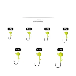 NED Rig: cabeza de jig con gancho de bloqueo para vinilo suave