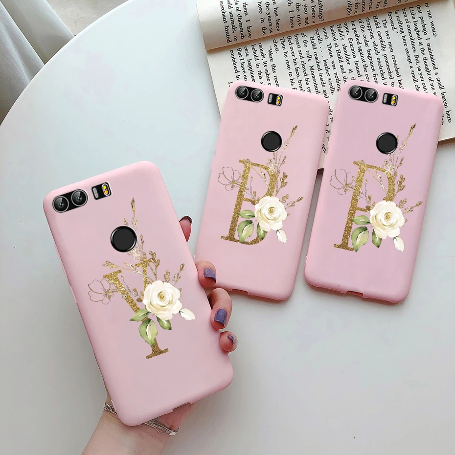 For Huawei Honor 8 Case Cute Letters Silicon tpu Soft Phone Cases For Huawei Honor 8 FRD-L19 FRD-L09 FRD-AL10 Back Cover Housing