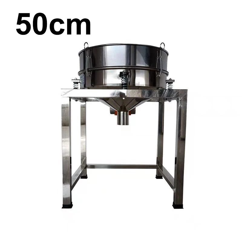 

50cm Food Sieve Machine Electric Screen Screening Machine Vibrating Screen Grain Flour Screening Sieving Machine 220v 110v