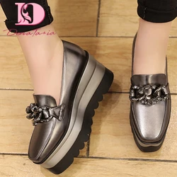 Doratasia 2020 Wholesale Brand Design High Heels Slip On Leisure Square Toe Top Quality Spring Women Casual Shoes Woman