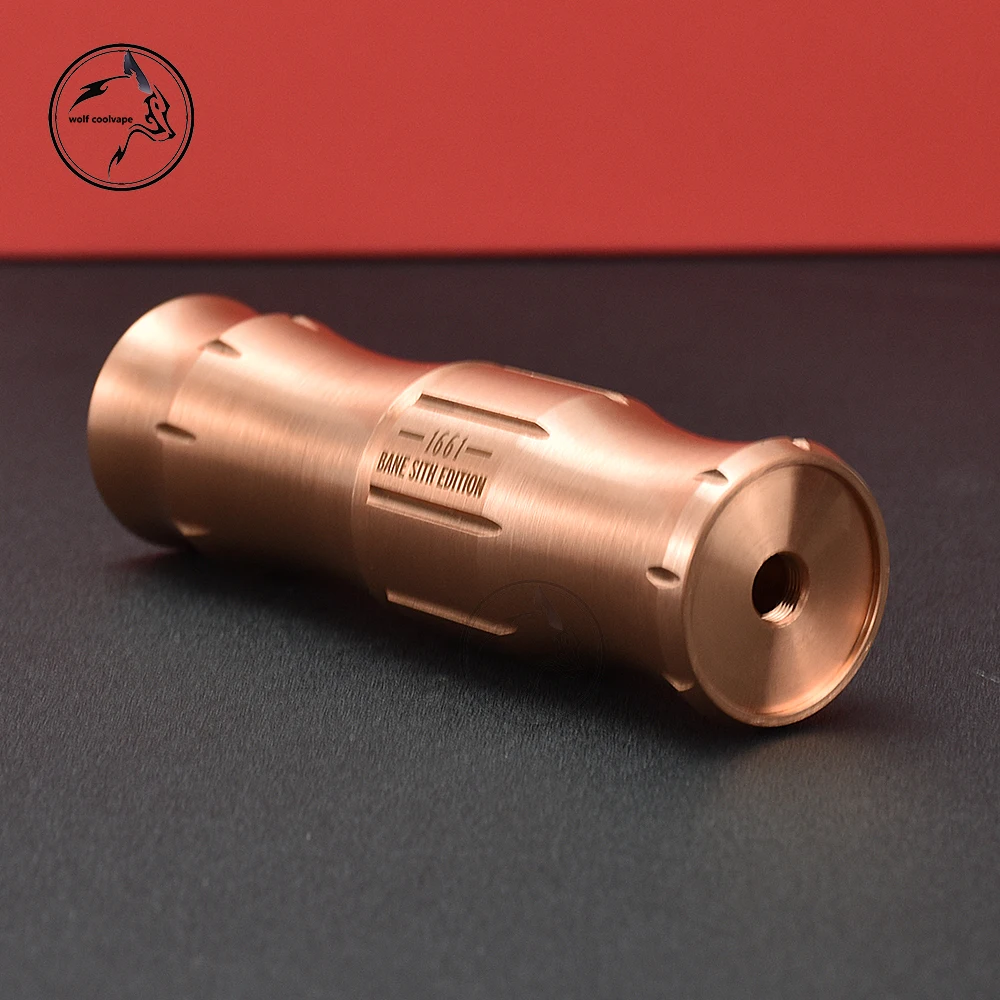 HStone Bane Đổi Cơ Bản Mod 18650 Pin Đỏ Chất Liệu Đồng Cơ Khí Ống Giác Hơi Vape Cho Coilturd Một RDA