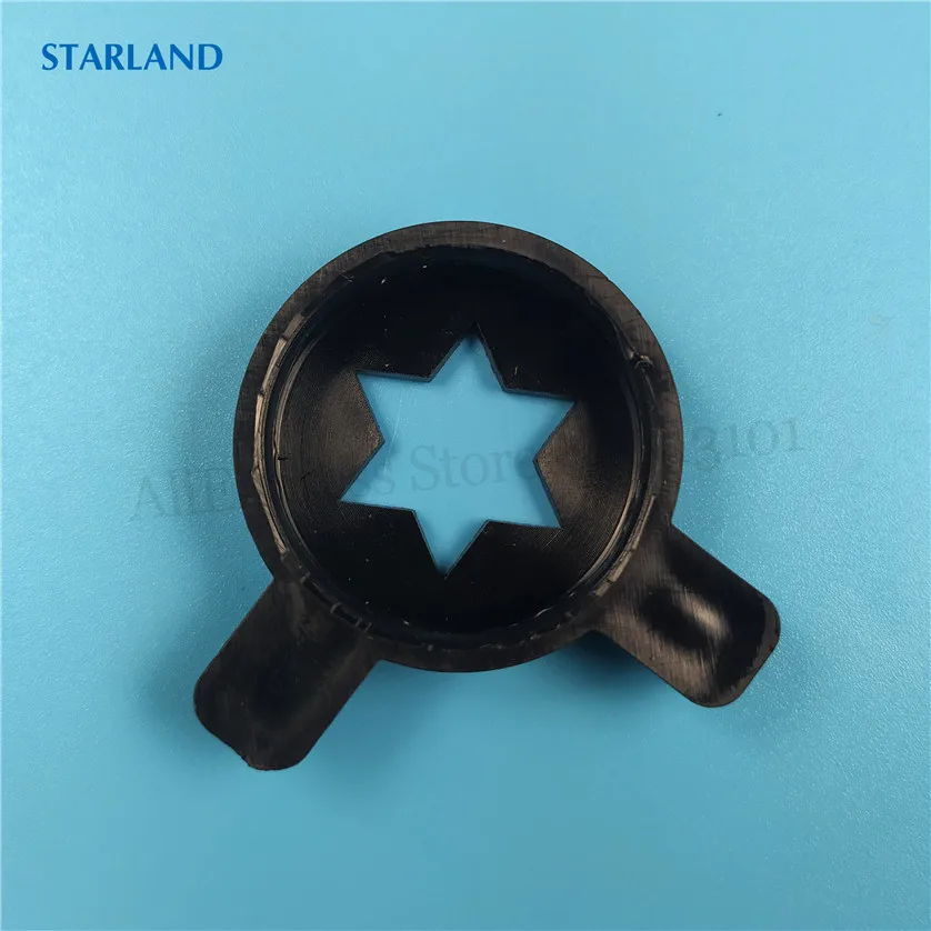 3 шт., черные цветные шестиграммные моделирующие колпачки, запасная часть для замены машины для мягкого мороженого, внутренний диаметр 28 мм