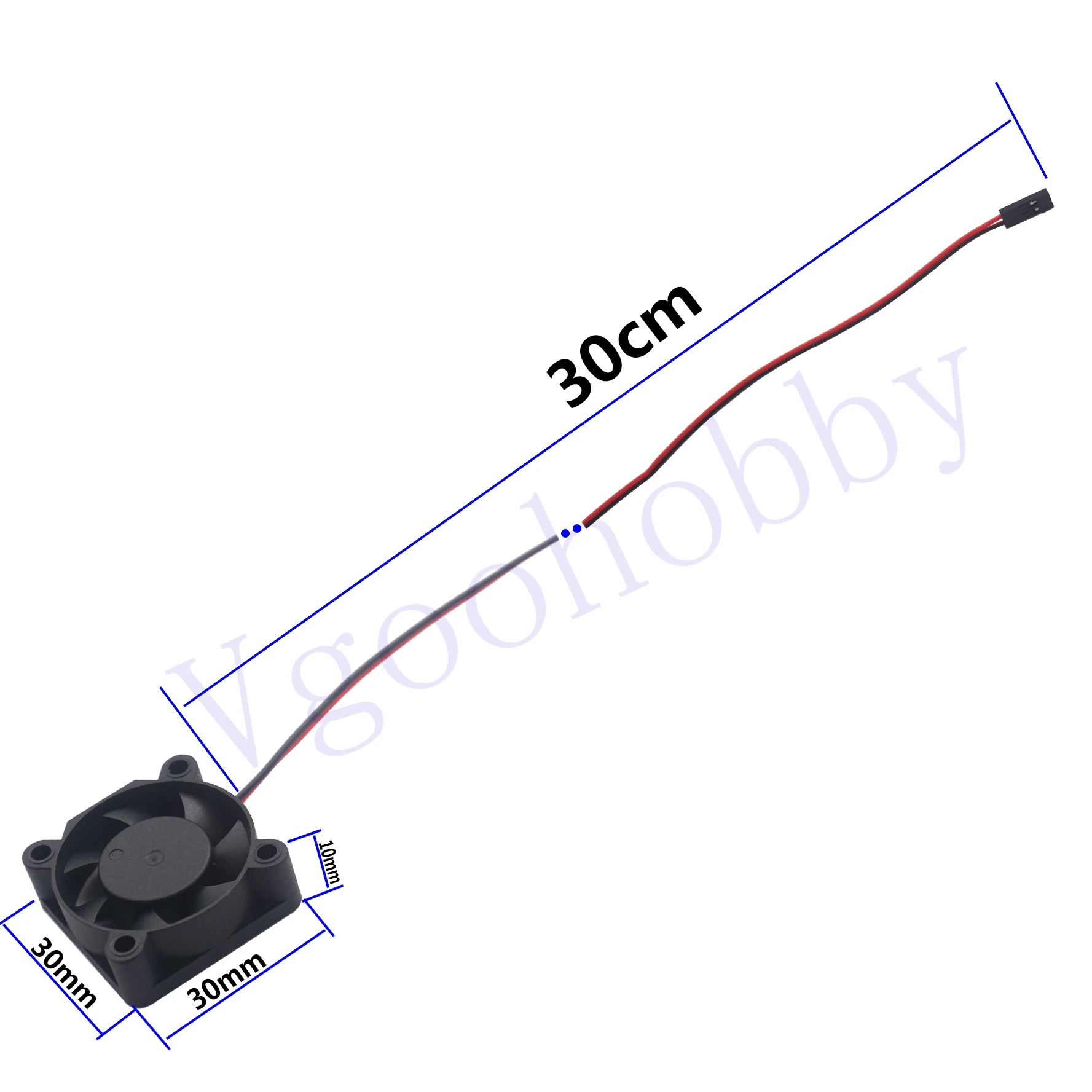 2 sztuki Wentylator chłodzący silnik Radiator 3010 30mmx30mmx10mm Bezszczotkowa chłodnica DC 5V do HSP HPI Wltoys Himoto Tamiya Redcat 1/10 RC Car