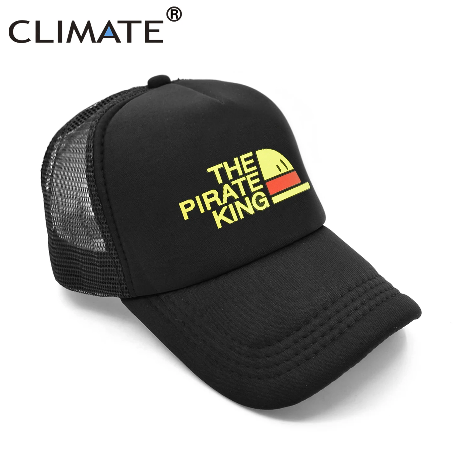 CLIMATE Luffy Cap  Luffy Hat Anime  Funny Trucker Cap Hat Hip Hop Cap Mesh Cap Hat Youth