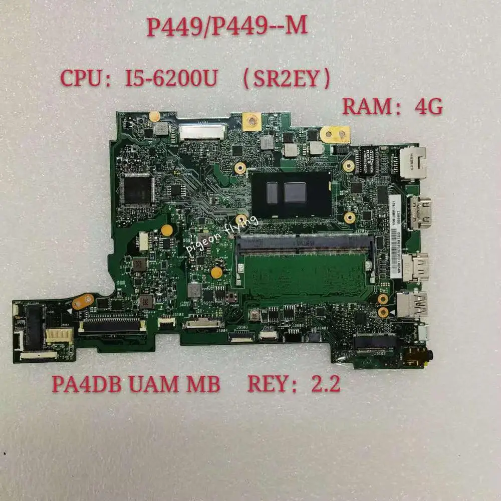 

Для Acer Travelmate P449/Tmp449-m/P4/.. PA4DB NBVDU11003 I5-6200U 4GB UMA MB REV: 2,2 100% Test Ok