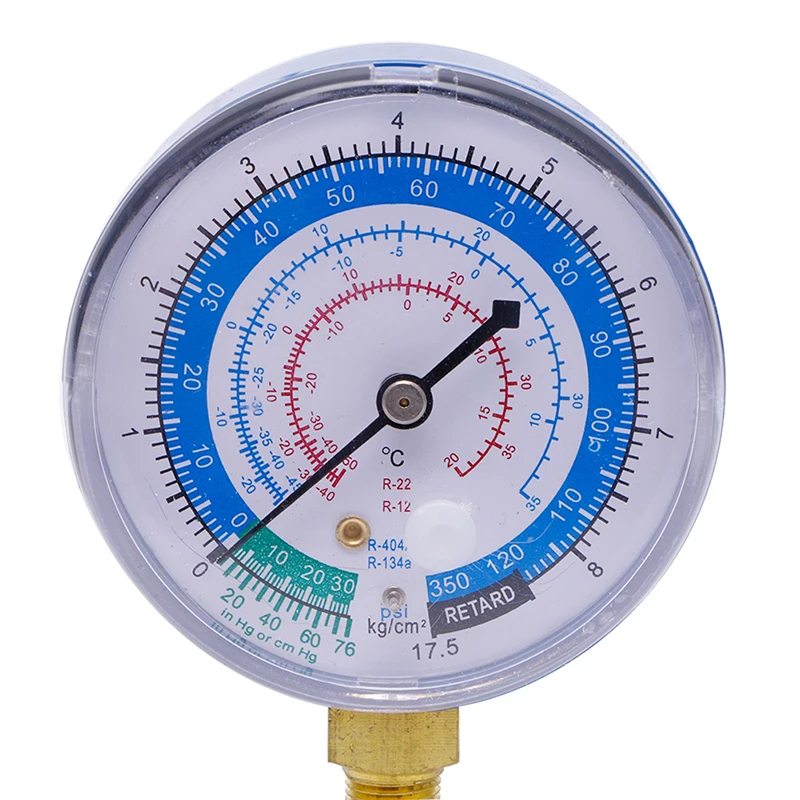 New Air Conditioner R410A R134A R22 Refrigerant Low Pressure Gauge PSI KPA Blue S25 19 dropship