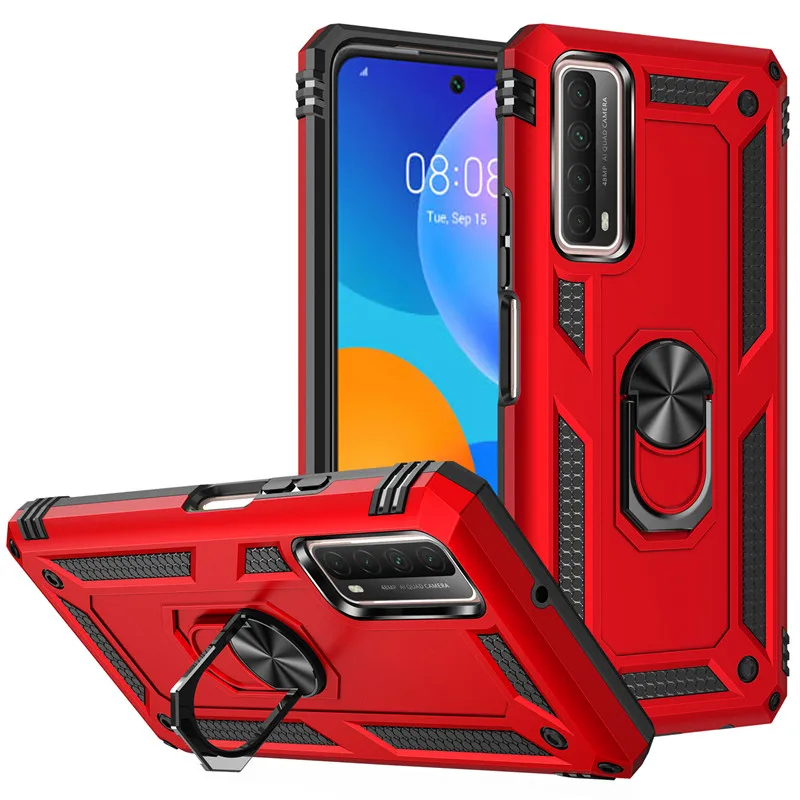 Huawei psmart phone case, psmart 2021, ppa-lx2, with magnet ring holder, 6.67 inch, for Huawei P smart 2021