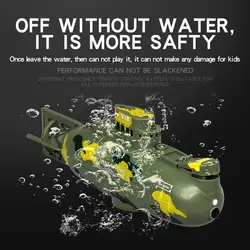 Mini RC Submarine 6CH high Speed Submarine SpeedBoat Remote Control Pigboat One Key diving boat 360degree turn around boat toys