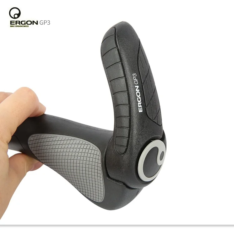 ERGON Ergonomics Bike Handlebar Grips GP1 GP3 GP5 Mountain Bike Extended Bar End Grip Lockable Bicycle Handle Mount Rubber Grips
