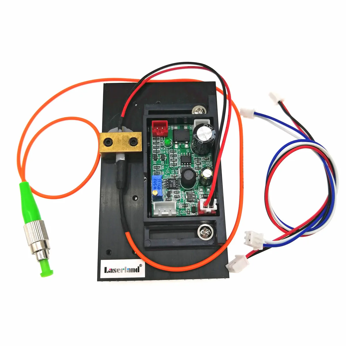 658nm 20mw pigtail 62.5/125um FC/APC Red Fiber Laser Module 12VDC UPS 1m Jumper