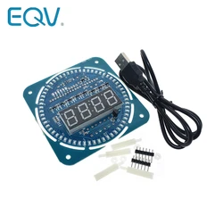 DS1302 Rotating Digital LED Display Module Alarm Electronic Digital Clock LED Temperature Display 5V