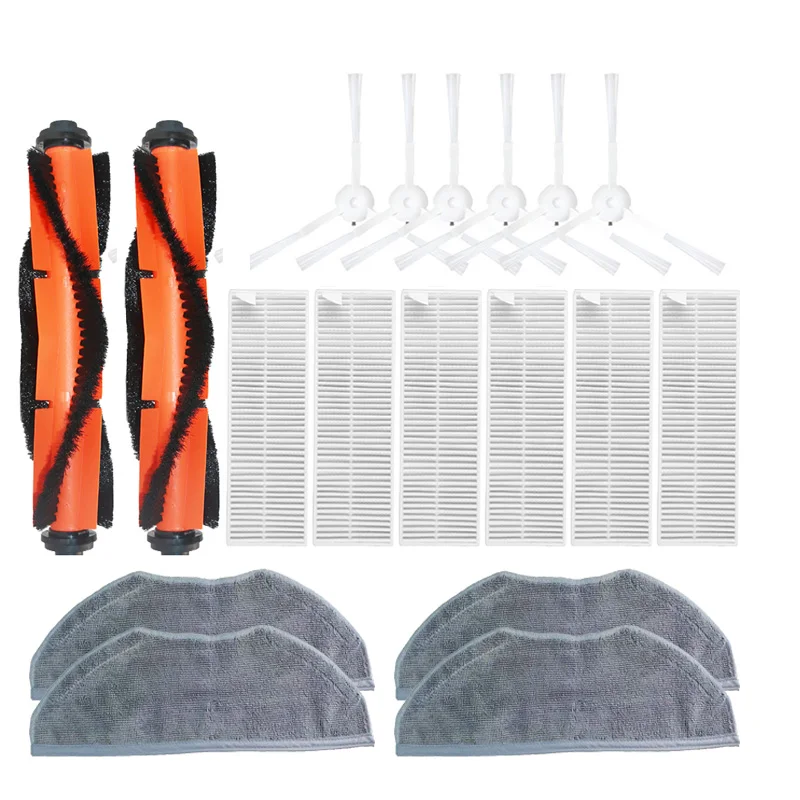 샤오미 Mijia G1 MJSTG1 로봇 진공 청소기 부품 측면 브러시 Hepa 필터 걸레 천 교체 넝마 용 롤러 브러시