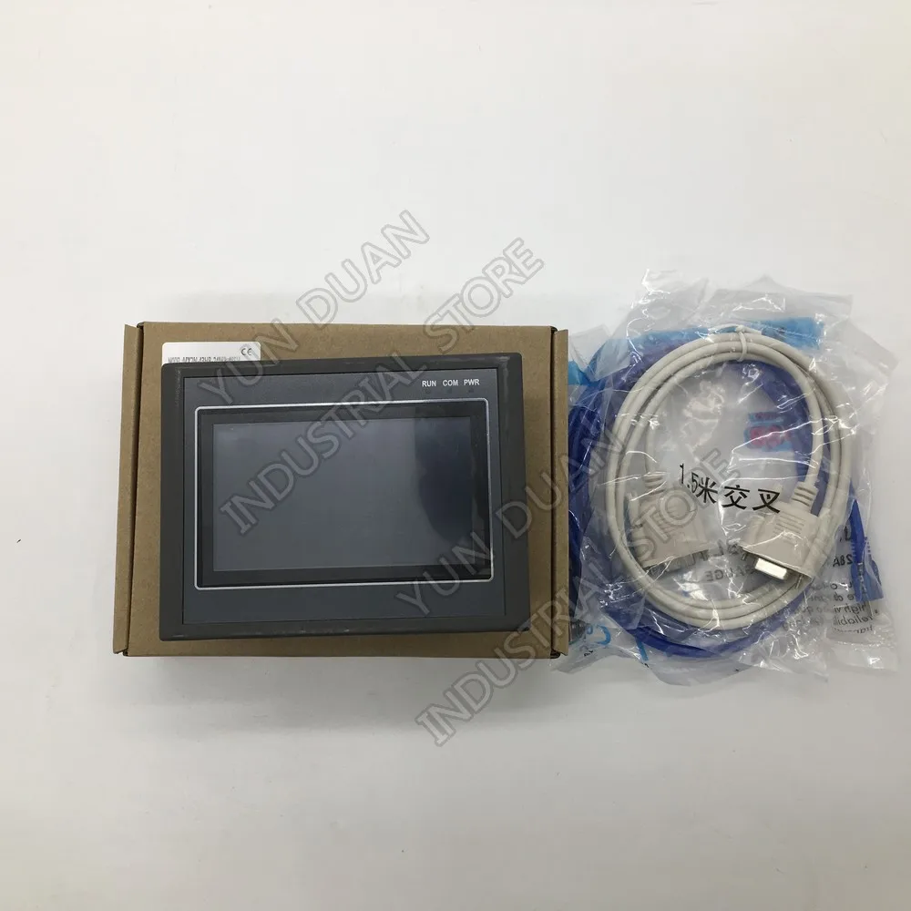 4.3'' HMI PLC all in one Integrated 4.3Inch Touch Panel Transistor Output Digital 24 I/O 12DI 12DO Analog 2AI 4AI 0-10V Modbus