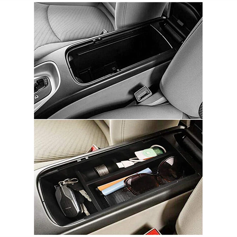 

1 PCS/set Car ABS Central Armrest Storage Box Container Holder Tray For Dodge Journey 2013 2014 2015 2016 2017 2018 2019 2020