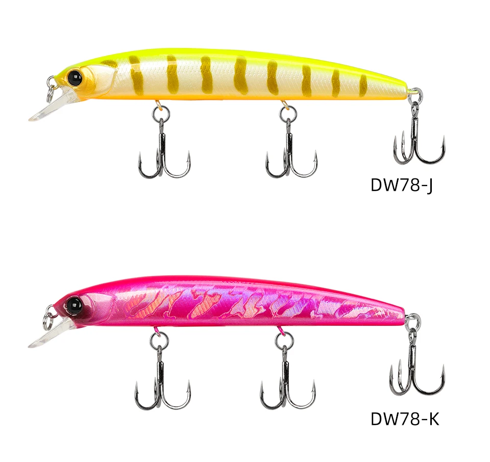 TSURINOYA 92SP Aussetzung Minnow Angeln Lockt DW78 92mm 9g 3 Haken Künstliche Harten Köder Lange Casting Hecht Köder – Detail 20