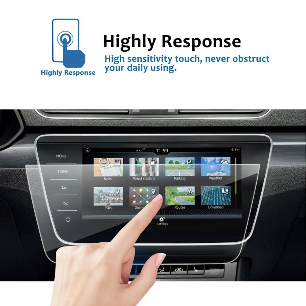 RUIYA واقي شاشة سيارة للأعمال رائع كولومبوس 2019 2020 9.2 بوصة شاشة عرض الملاحة اكسسوارات السيارات الداخلية