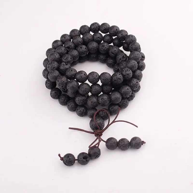 108 Natural Buddha Prayer Beads Mala Bracelets Buddhist Rosary Necklace