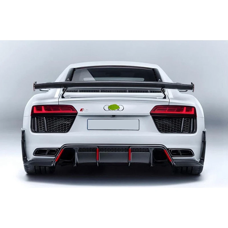 

High Quality REAL Carbon Fiber Spoiler For Audi R8 V8 V10 GT 2007 2008 2009 2010 2011 2012 2013 2014 2015 Wing Lip Spoilers