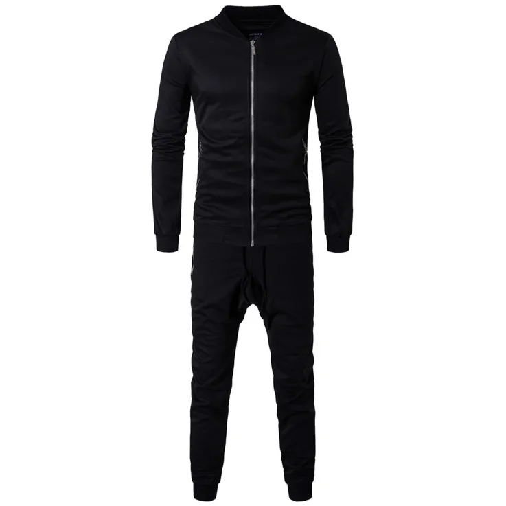 

Jackets+Pants,Autumn Men sportswear sets 2017 New Casual Joggers suit Men Clothing Plus Size M-3XL