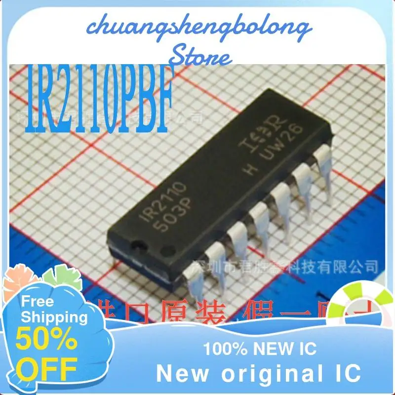 

10PCS IR2110 IR2110PBF DIP14 New original IC