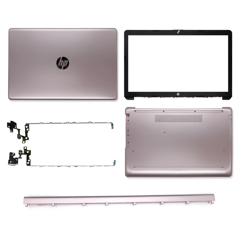 Original New Laptop LCD Back Cover/Front Bezel/Bottom Case/Hinges For HP Pavilion 17-BY 17-CA Top Back Case L25489-001 Pink