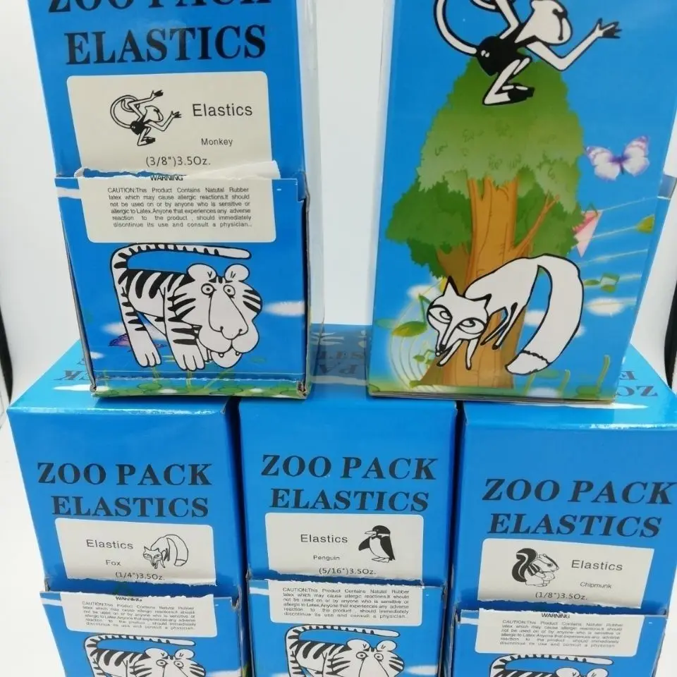 500 sztuk ZOO Pack Dental opaski gumowe elastyczne ortodontyczne gumki szelki lateksowe 15 rozmiar 3.5oz 5.0oz 6.5oz