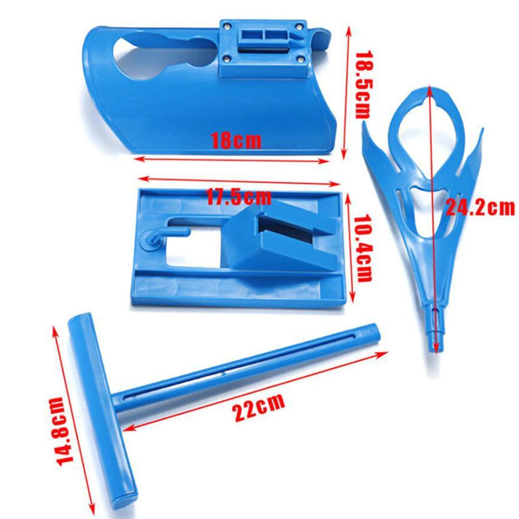 1pcs Sock Slider Aid Blue Helper Kit No Bending Shoe Horn Suitable For Socks Foot Brace Support Helps Put Socks On Off