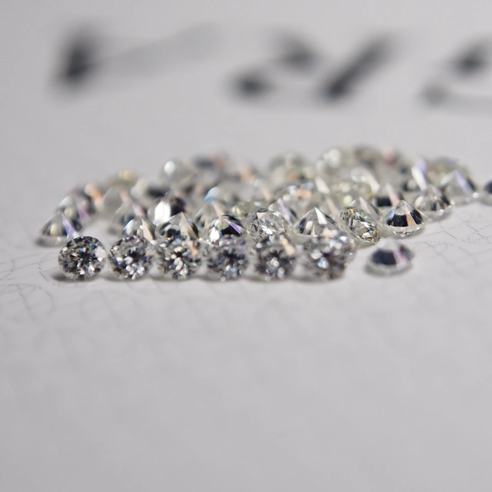 1 캐럿/부대 82 조각 GH 색깔 1.40MM 백색 색깔 Moissanite 돌 다이아몬드 느슨한 moissanite 가격