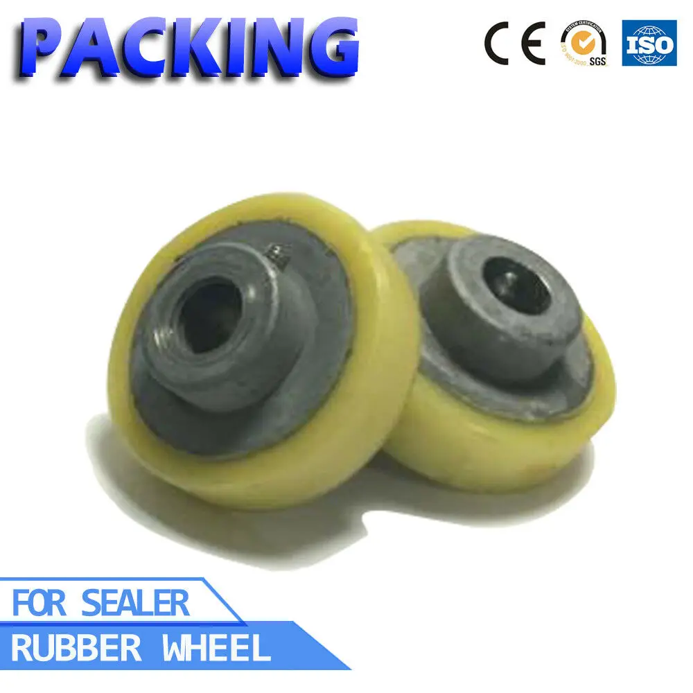 1Pcs Rubber Wheel Pad Replacement For FR-900 Continuous Sealing Machine Parts of Yellow