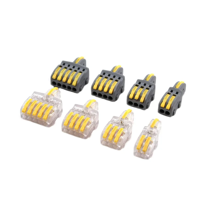 Wire Connector 1 Input Multiple Output Electrical Splitter Push-in Terminal Block Butt Home LED Light Quick Wiring Connectors