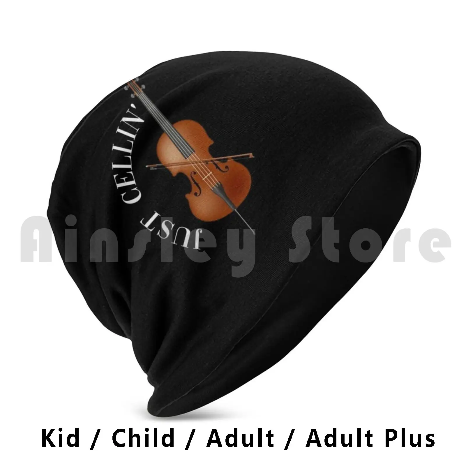 Musical Instrument Cello Beanies Pullover Cap Comfortable Cello Cellist Cello Player Music Musician Musical