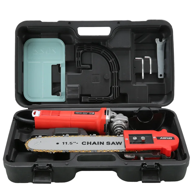 

220V 860W Cutting grinding and polishing integral electric chain saw electric chain saw for lumbering, household electric chain