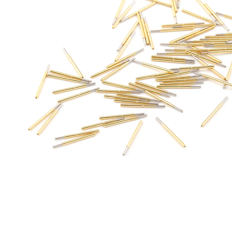 100 Probe Uji P75-Q1 Diameter 1.3Mm Besi Pogo Spring Home Electronic Test Spring Probe Springs