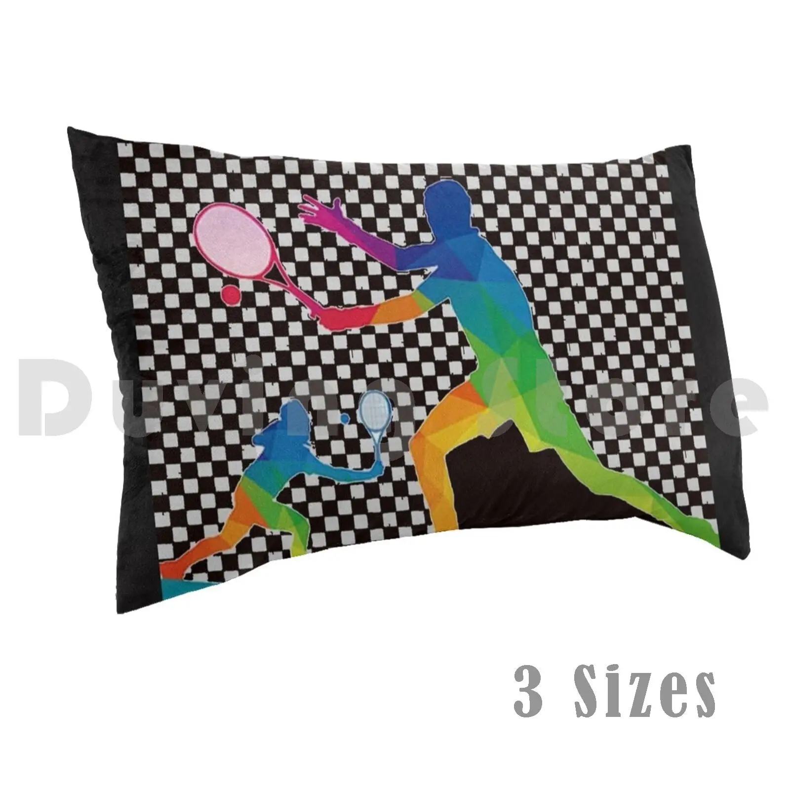 Tennis Pillow Case Printed 50x75 Tennis Sport Game Tennisplayer Ball Racket