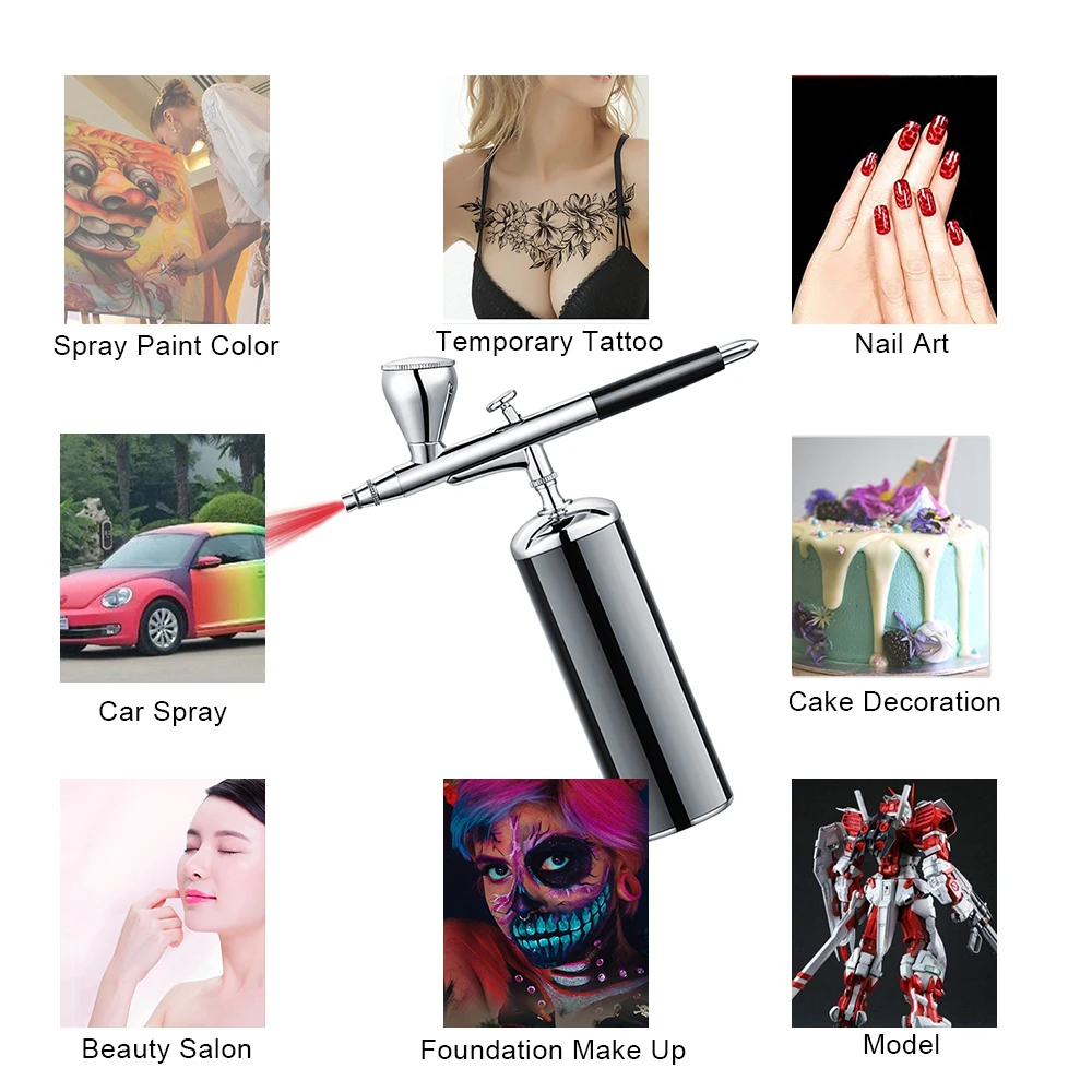 Spedizione gratuita aerografo Make Up Set compressori Mini professionale per trucco cosmetici Nail Art Design Automotive con Kit pulito