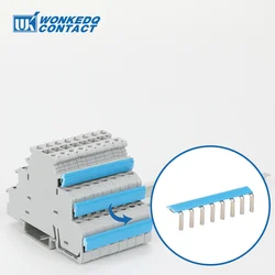 EB80-DIK 1Pc 20 Seats Wiring Jumpers For DIKD 1.5 3-Level Wire Connector DIN Rail Terminal Block Insertion Bridge EB 80-DIK