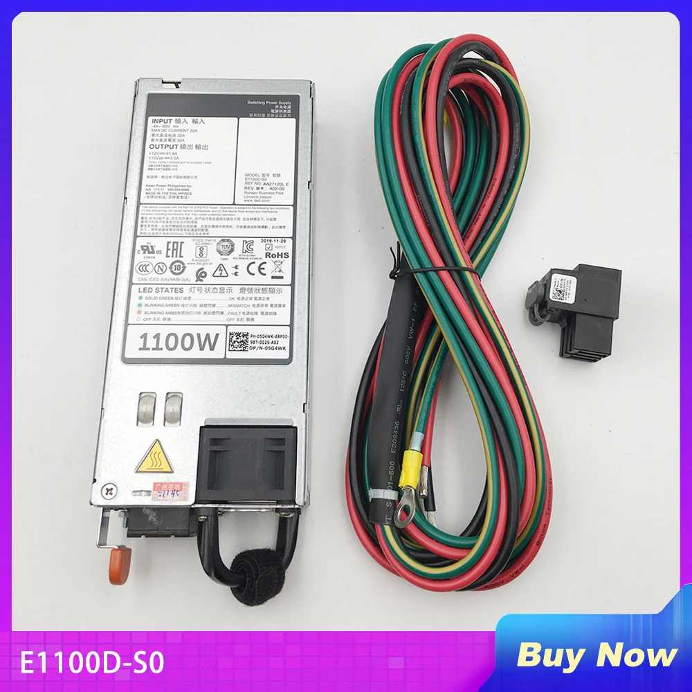 R920 R820 1100W DC Power Supply E1100D-S0 AA27120L Comes With Cable And Conversion Head