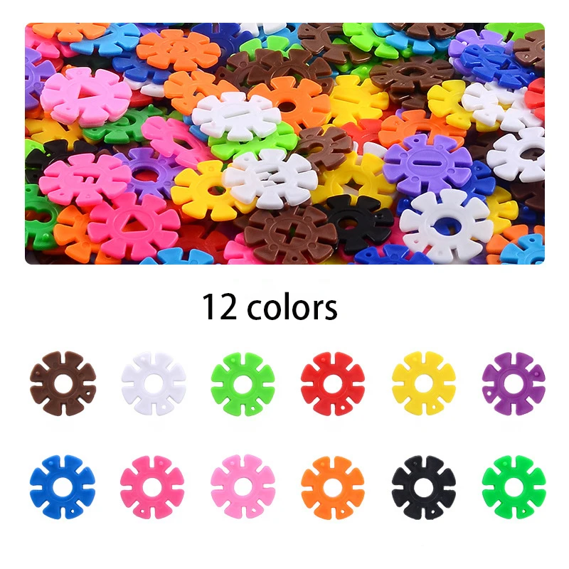 12 color digital letters thick snowflake pieces bulk assembled building blocks puzzle children early education puzzle toys Y010