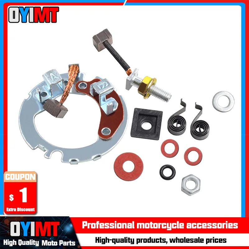 

Motorcycle Starter Repair Kit Brush Plate Rebuild Kit For Honda ATC250SX 246cc ATC250ES Big Red 250 TRX250 FourTrax TRX300FW