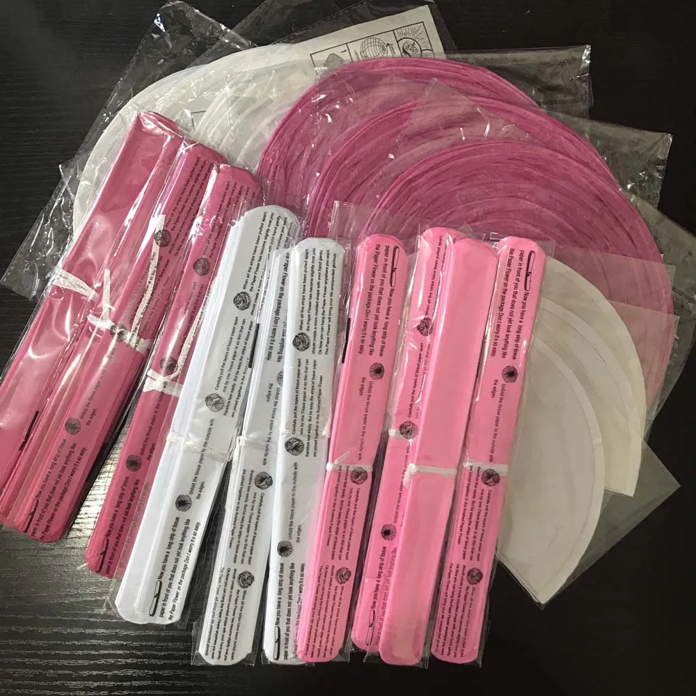 Nóng Lễ Cưới Trang Trí Màu Be Hồng Bộ Vòng Đèn Lồng Giấy Gấp Trẻ Em Sinh Nhật Ủng Hộ Tự Làm Treo Mô Flowerts