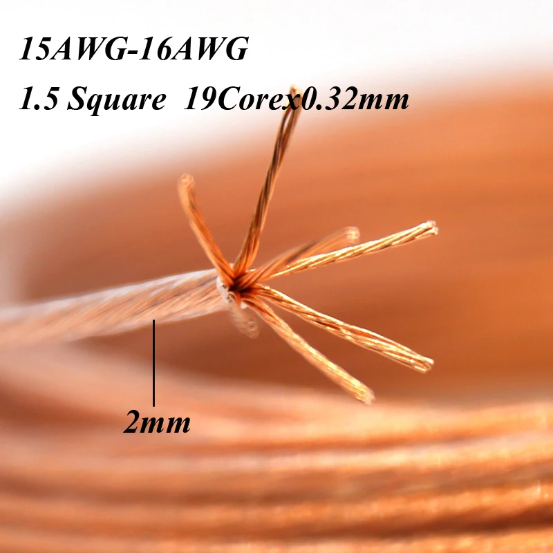 Acrolink 4Mm Kabel Kawat OCC 5N Kemurnian Tinggi 11AWG Kabel Daya Tembaga DIY Jalur Peningkatan Amplifier Audio Hifi